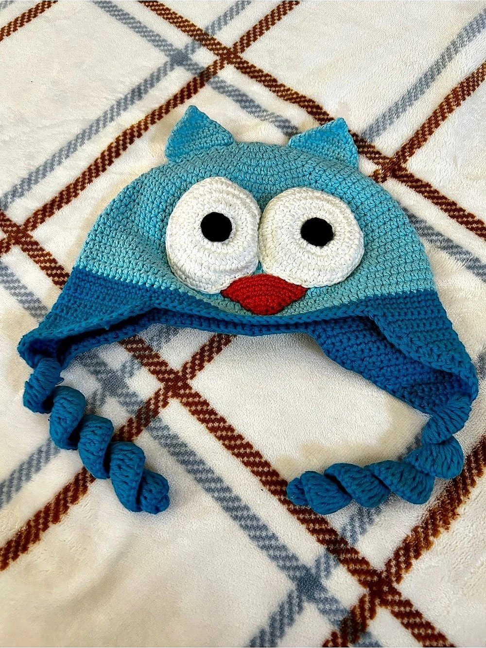 Owl Hat Blue Kids